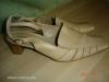 Tamaris fehér ezüst lapos talpú bőr cipő Női komfort kényelmi cipő
