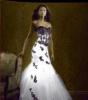 Fekete-fehr menyasszonyi ruha