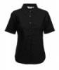 Fruit of the Loom Lady-Fit Short Sleeve Oxford Fekete Ing