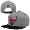 Adidas Chicago Bulls 2 Tone Snapback Hat Gray Neon Pink