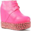 Jeffrey Campbell The Alexis Shoe in Neon Pink and Gold
