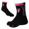 Miami Heat Zag Crew Socks Black Neon Pink