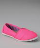 Chatties Neon Pink Striped Slip-On Shoe