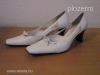 Fehér arany esküvői alkalmi szandál 38 as Menyasszonyi menyecske cipő