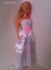 Esküvői ruha 3D virággal -Új barbie ruha (r173)