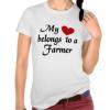 My heart belongs to a farmer t-shirt