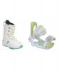 Forum Destroyer Snowboard Boots w/ Rossignol Zena Bindings White/Light Blue