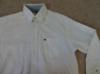 Tommy hilfiger mens shirt polo shirt top medium beige long sleeve designer