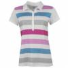 Adidas Stripe Golf Polo Shirt Ladies
