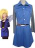 Dragon Ball Android 18 Uniform Cloth Combined Leather Cosplay Costume