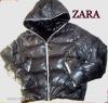 Ignyes ZARA men steppelt trendi fekete dzseki XXL