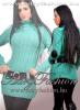 Zöld színű kötött garbós tunika AdryFashion Női ruha webáruház Amnesia Redial webáruház