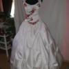 Kalocsai himzett menyasszonyi ruha dssesz nyakba pntos