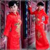 Szerencsre , az új szolgltats j volt a kínai esküvi ruha a menyasszony pirítst Phoenix hosszú ujjú ruht tli ruha