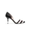 Zara fekete fehér csíkos női cipő