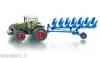 Traktor mit Doppelreifen und Pflug Siku Farmer 1 50