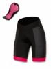 SABRINA női kerékpáros nadrág, fekete/rózsaszín - ROGELLI