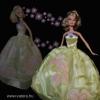Barbie menyasszonyi ruha, lila-bzs