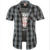 Lee Cooper Check Mock ing / fekete-fehr-kk