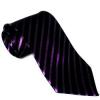 Fekete antracit lila csíkos nyakkendő