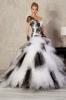 Fekete fehr menyasszonyi ruha F15