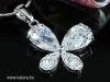 Azonnal Pillang Swarovski kristly nyaklnc 18KGP