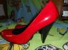 Sexy piros fekete Női cipő