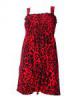 Piros leopárd mintás ruha