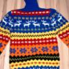 Végig mintás norvég pulóver garbónyakkal