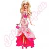 Barbie Fashionista baba rzsaszn estlyi ruhban Mattel