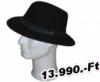 Sapka - kalap fekete traveller férfi gyapjú kalap