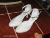 35-ös menyasszonyi cipő fehér bőr, csipke