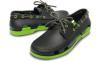 Crocs Beach Line Boat Shoe Onyx/Volt green frfi cip