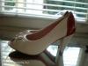 37-es női fehér magas sarkú cipő új