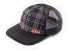 Trucker Cap Checked Pattern motoros sapka