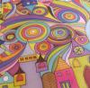 Hundertwasser inspirci selyemsl kzzel festve