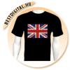 LED póló Brit zászló ledes póló