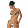 Barna-bézs, dalmata mintás bikini, állítható pántokkal kép és ára