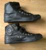 Fekete magasszárú tornacipő tépőzáras cipő 44 új