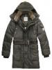 Moncler Long KabT For FRfi Hooded Mid-Length Military Zld