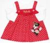  Piros dupla hats Minnie Mouse-os lny ruha 56-os Disney/George
