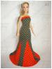 Green-red dotted Barbie dress, zld-piros pttys ruha