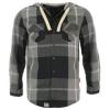 Lee Cooper Lined hosszujj kapucnis ing / fekete-szrke