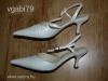 37 es ekrü Arturo Vicci esküvői alkalmi cipő Menyasszonyi menyecske cipő