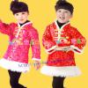 A gyermekek jelmezes gyerekek Girls Baba Újv kínai újv ünnepi steppelt pamut lny ruha stílust tli