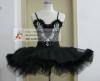 Felntt balett ruha ftyol fekete hattyú tollal új szakmai balett jelmez szabott sportruhzat