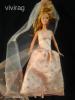 Barbie menyasszonyi hercegnő ruha fátyollal ÚJ